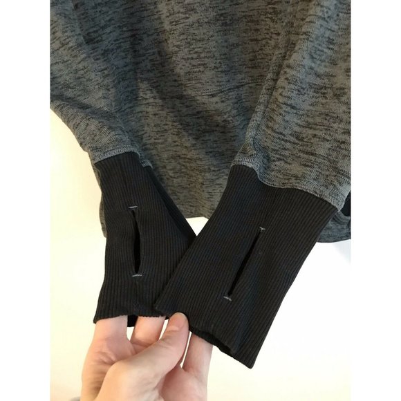 Athleta Women's XS Batwing Cowl Gray Pullover Sweater - Picture 3 of 7